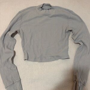 Aritzia Gray Long Sleeve Top